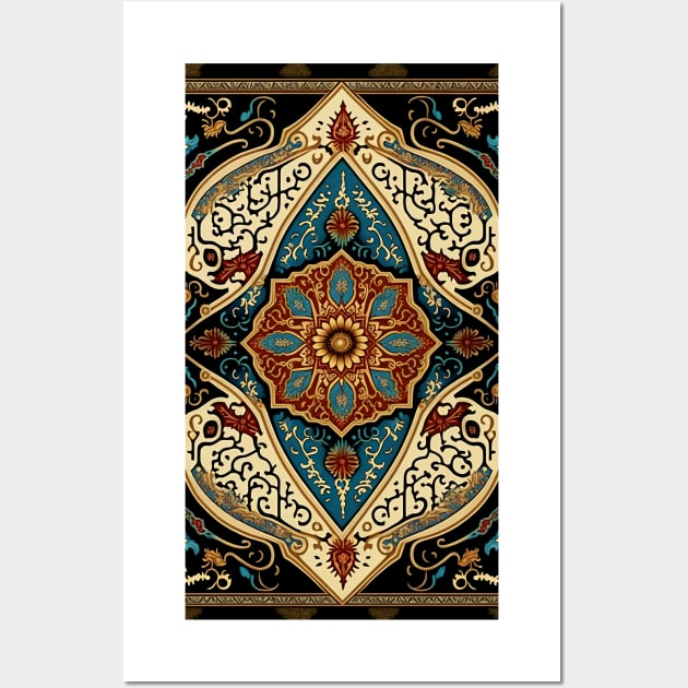 Persian carpet design 3 Wall Art by redwitchart